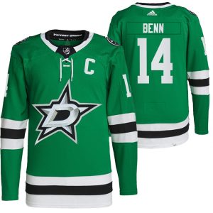 Herren Dallas Stars Eishockey Trikot Jamie Benn #14 Heim Grün 2021-22 Primegreen Authentic